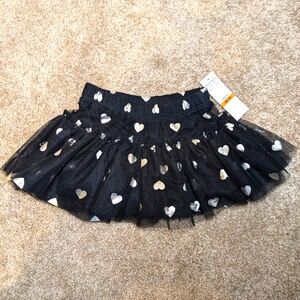 NWT 12m Juicy Couture black and silver shirt with built in shorts